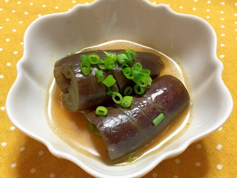 レンチンと麺つゆで簡単！なすのピリ辛煮♪